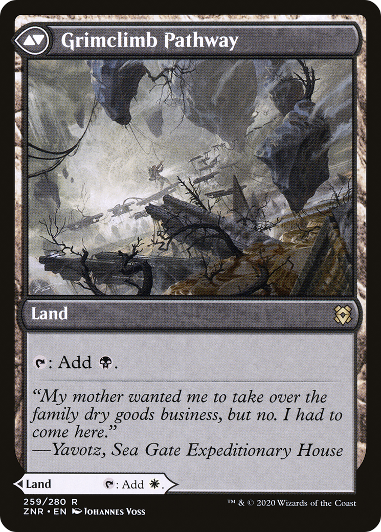 Brightclimb Pathway // Grimclimb Pathway (ZNR-259) - Zendikar Rising Foil