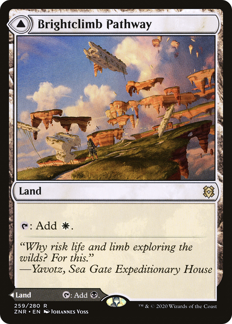 Brightclimb Pathway // Grimclimb Pathway (ZNR-259) - Zendikar Rising Foil