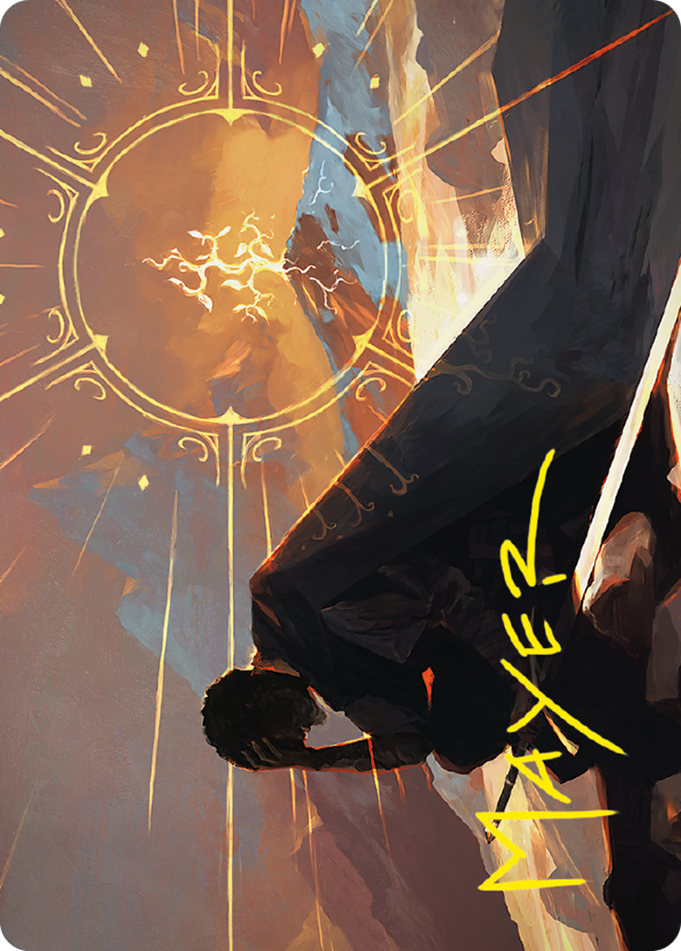 Aragorn, the Uniter // Aragorn, the Uniter (ALTR-046) - Tales of Middle-earth Art Series (Borderless) Foil