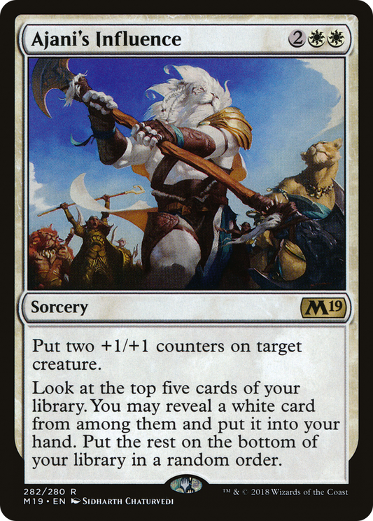 Ajani's Influence (M19-282) - Core Set 2019