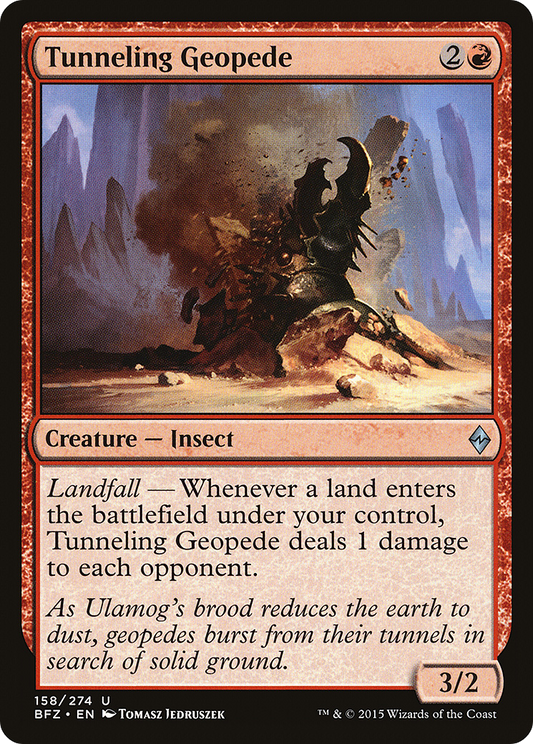 Tunneling Geopede (BFZ-158) - Battle for Zendikar Foil