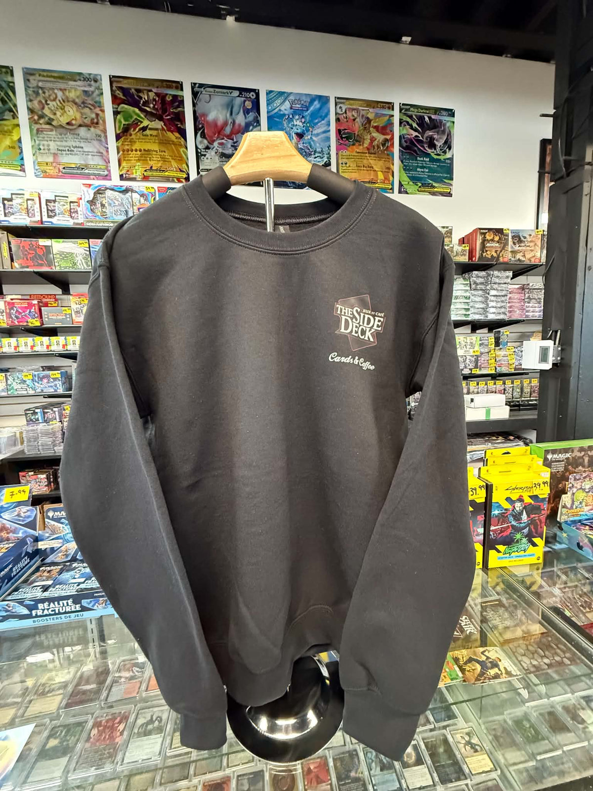 TSD Crewneck "Cards & Coffee" - Black