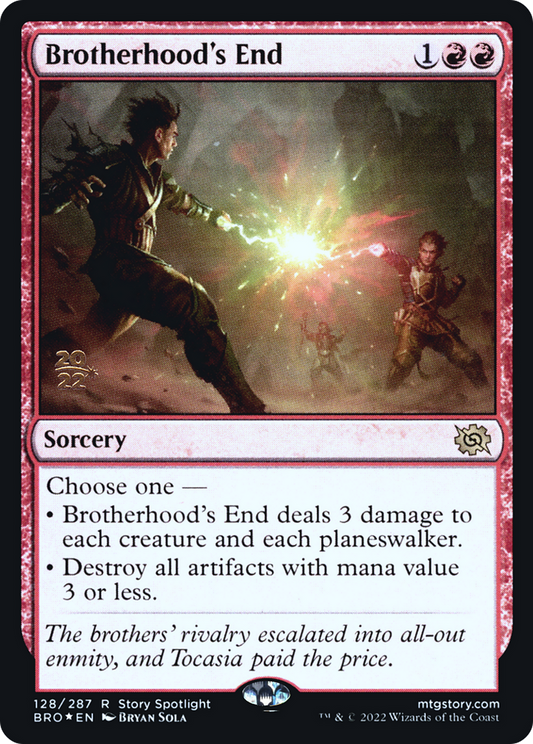Brotherhood's End (PRE-128S) - The Brothers' War Promos Foil