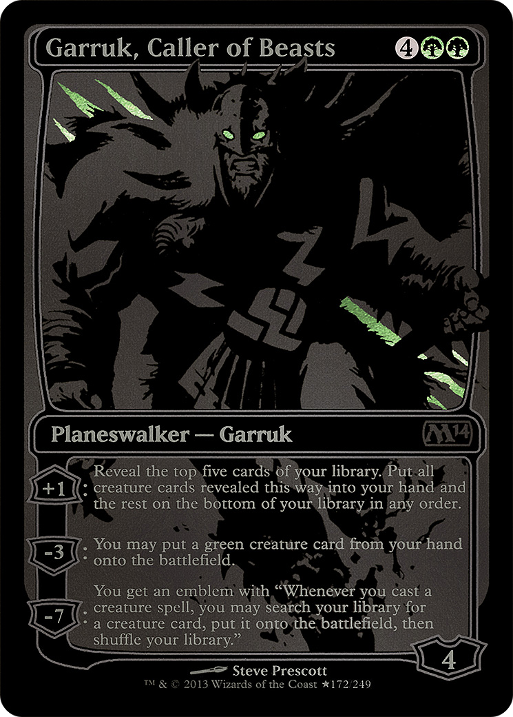 Garruk, Caller of Beasts (MEDIA-172★) - San Diego Comic-Con 2013 Foil