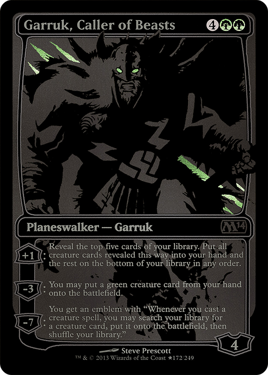 Garruk, Caller of Beasts (MEDIA-172★) - San Diego Comic-Con 2013 Foil