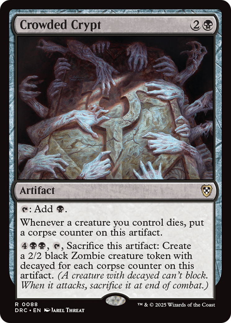 Crowded Crypt (DRC-088) - Commander: Aetherdrift Foil