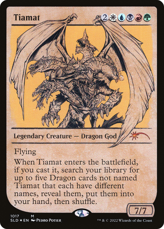 Tiamat (SLD-1017) - Secret Lair Drop: (Showcase) Foil