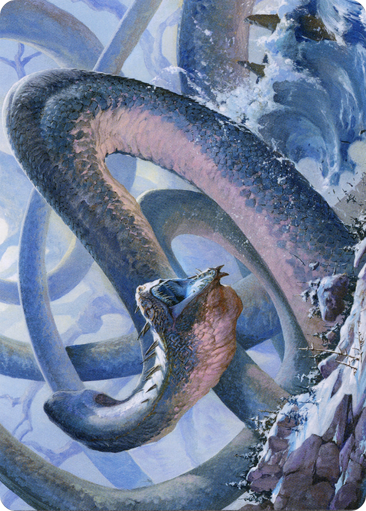 Koma, Cosmos Serpent // Koma, Cosmos Serpent (AKHM-060) - Kaldheim Art Series (Borderless)