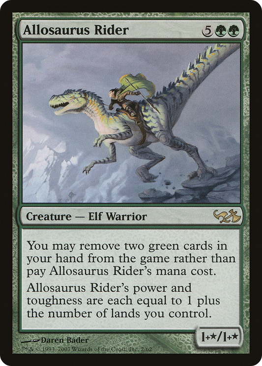 Allosaurus Rider (EVG-002) - Duel Decks: Elves vs. Goblins