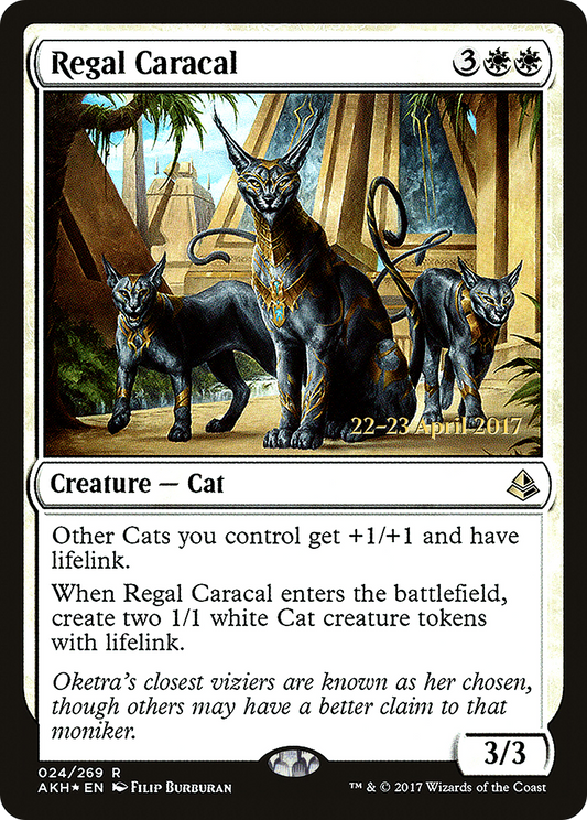 Regal Caracal (PRE-24S) - Amonkhet Promos Foil