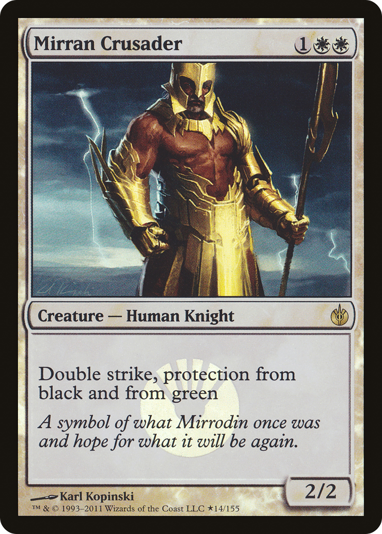 Mirran Crusader (BABP-14★) - Mirrodin Besieged Promos Foil