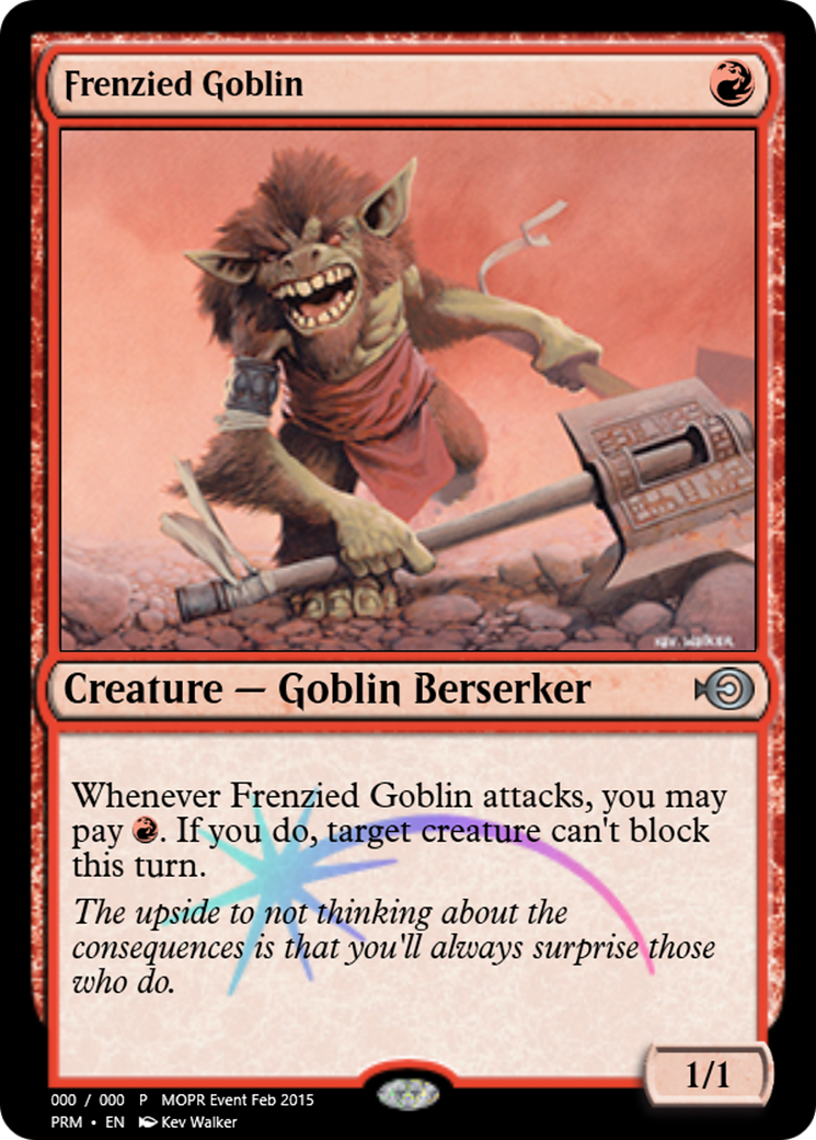 Frenzied Goblin (PRM-55703) - Magic Online Promos Foil