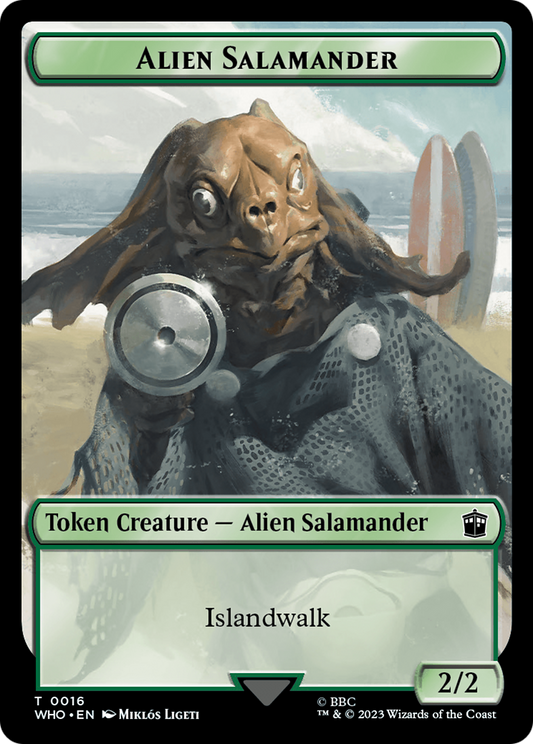Alien Salamander (TWHO-016) - Doctor Who Tokens Foil