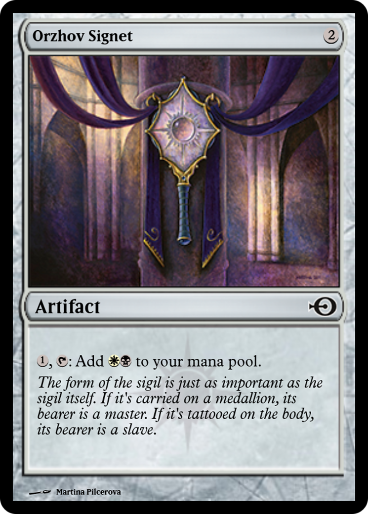 Orzhov Signet (PRM-62399) - Magic Online Promos Foil