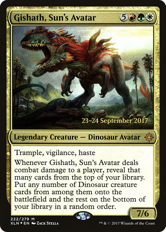 Gishath, Sun's Avatar (PRE-222S) - Ixalan Promos Foil