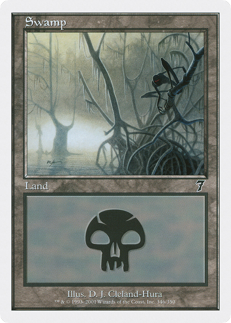 Swamp (7ED-346) - Seventh Edition