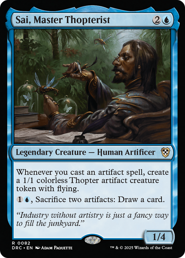 Sai, Master Thopterist (DRC-082) - Commander: Aetherdrift Foil