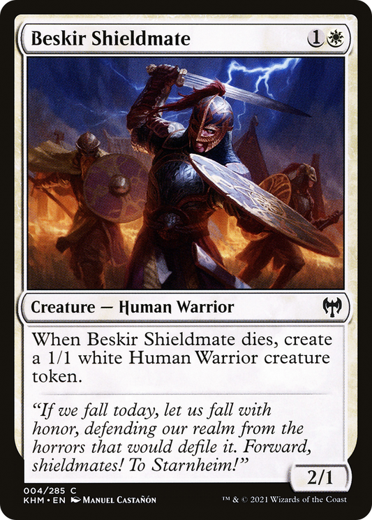 Beskir Shieldmate (KHM-004) - Kaldheim Foil