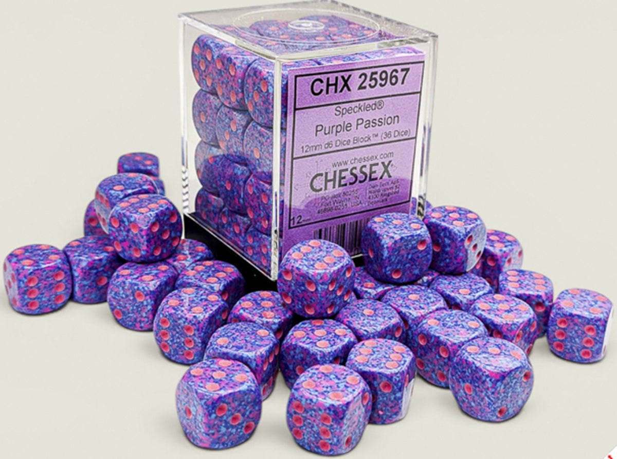 CHX D6 DICE BLOCK 36-DIE SET - Purple Passion