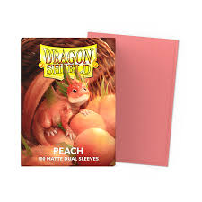 DRAGON SHIELD SLEEVES DUAL MATTE PEACH 100CT