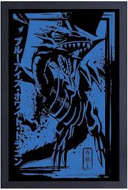 11X17 Framed Print-Yu-Gi-Oh - Blue-Eyes White Dragon