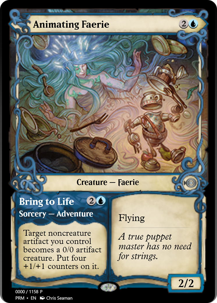 Animating Faerie // Bring to Life (PRM-78746) - Magic Online Promos Foil