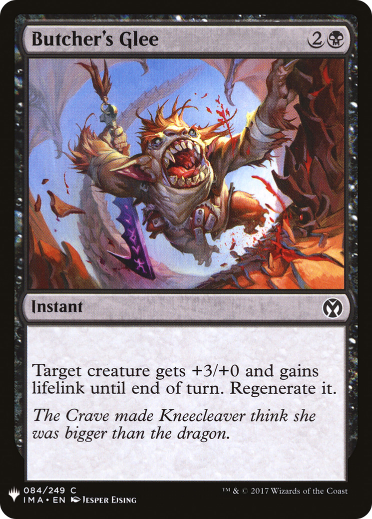 Butcher's Glee (LIST-IMA-84) - The List