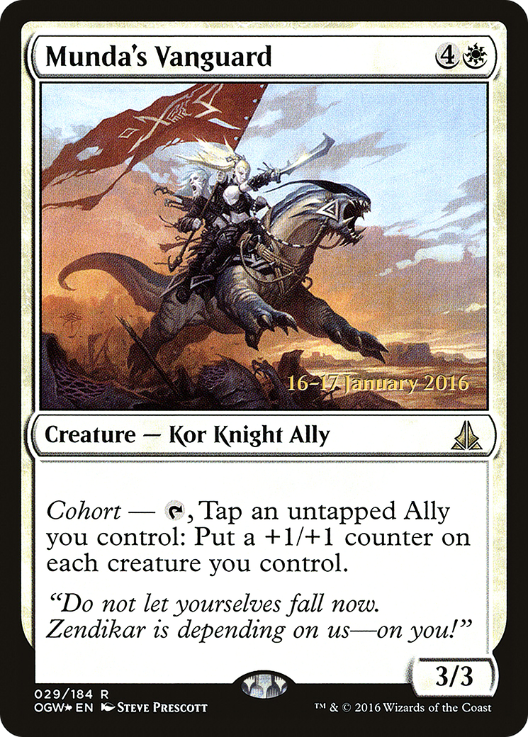 Munda's Vanguard (PRE-29S) - Oath of the Gatewatch Promos Foil