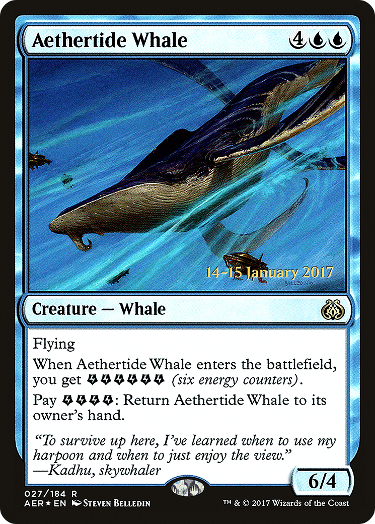 Aethertide Whale (PRE-27S) - Aether Revolt Promos Foil