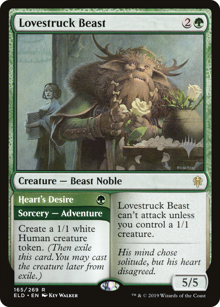 Lovestruck Beast // Heart's Desire (PPELD-165P) - Throne of Eldraine Promos Foil