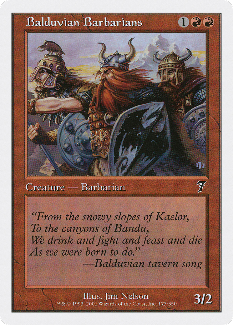 Balduvian Barbarians (7ED-173) - Seventh Edition