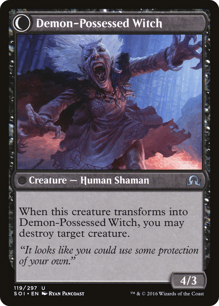 Kindly Stranger // Demon-Possessed Witch (SOI-119) - Shadows over Innistrad: (Double Faced Transform)