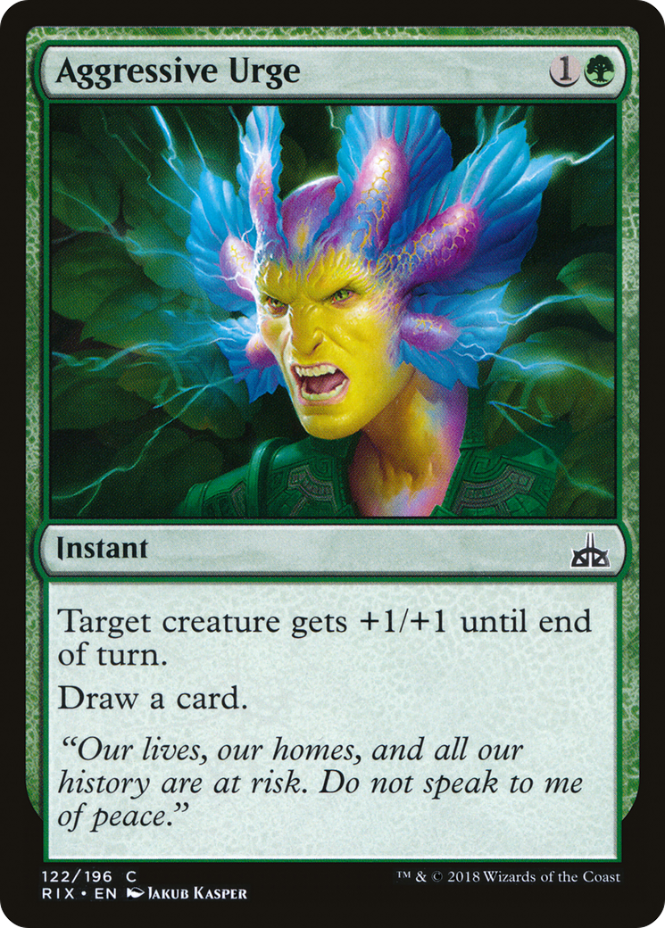 Aggressive Urge (RIX-122) - Rivals of Ixalan