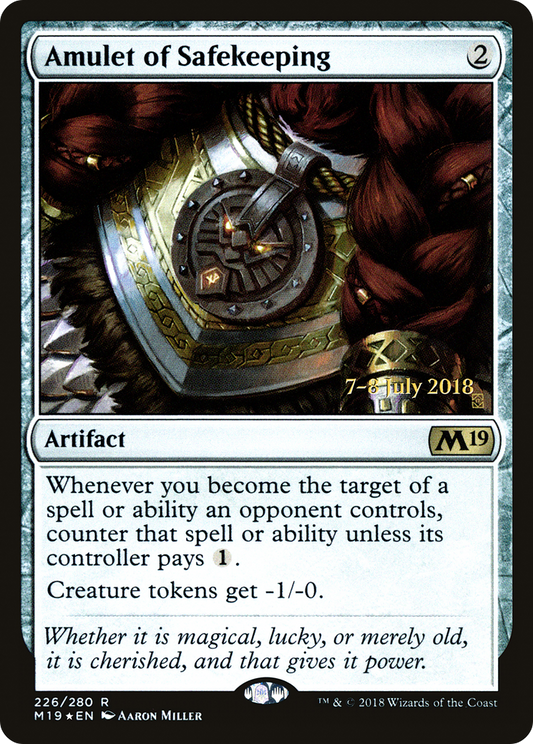 Amulet of Safekeeping (PRE-226S) - Core Set 2019 Promos Foil
