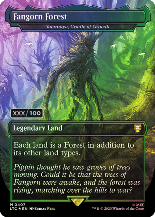 Yavimaya, Cradle of Growth (LTC-407Z) - Tales of Middle-earth Commander / Fangorn Forest (Borderless) Foil