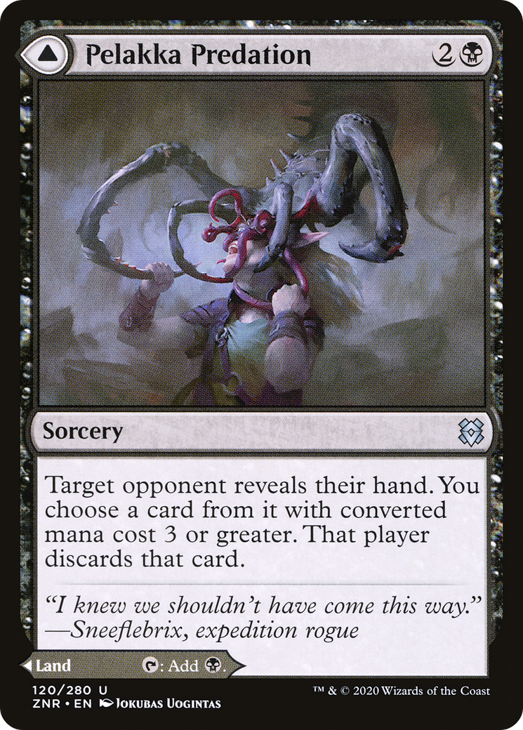 Pelakka Predation // Pelakka Caverns (ZNR-120) - Zendikar Rising