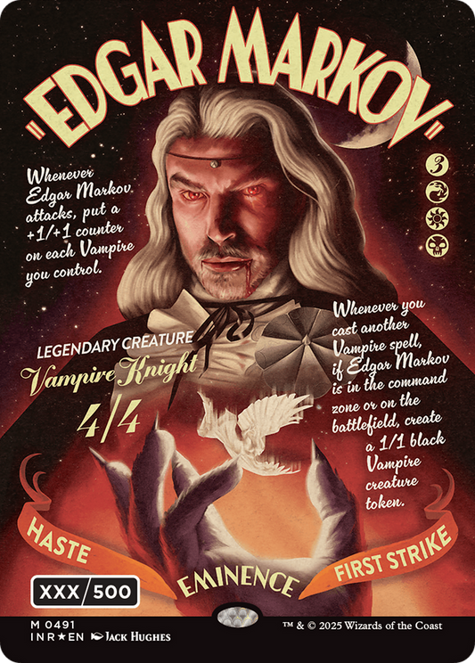 Edgar Markov (INR-491) - Innistrad Remastered: (Showcase) (Borderless) Foil