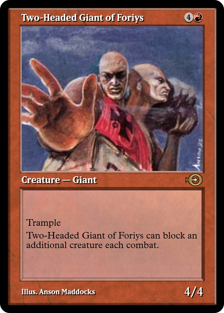 Two-Headed Giant of Foriys (PRM-211) - Magic Online Promos Foil