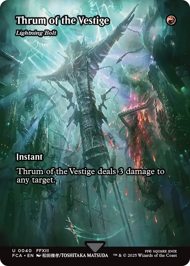Thrum of the Vestige - Lightning Bolt (Showcase) (FCA-040) - FINAL FANTASY: Through the Ages