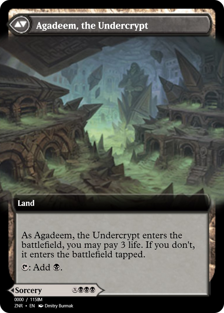 Agadeem's Awakening // Agadeem, the Undercrypt (PRM-83864) - Magic Online Promos Foil