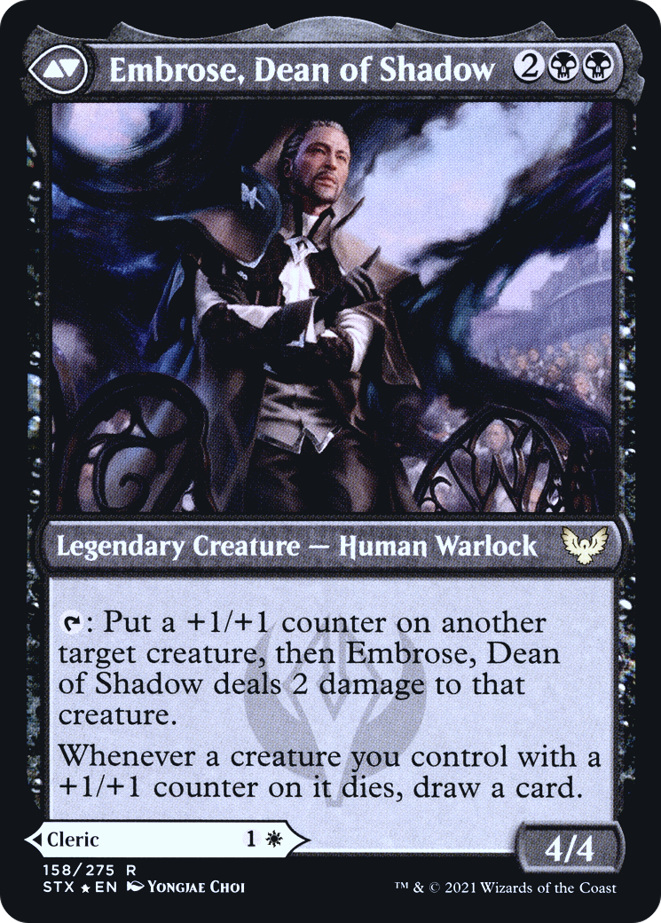 Shaile, Dean of Radiance // Embrose, Dean of Shadow (PRE-158S) - Strixhaven: School of Mages Promos Foil