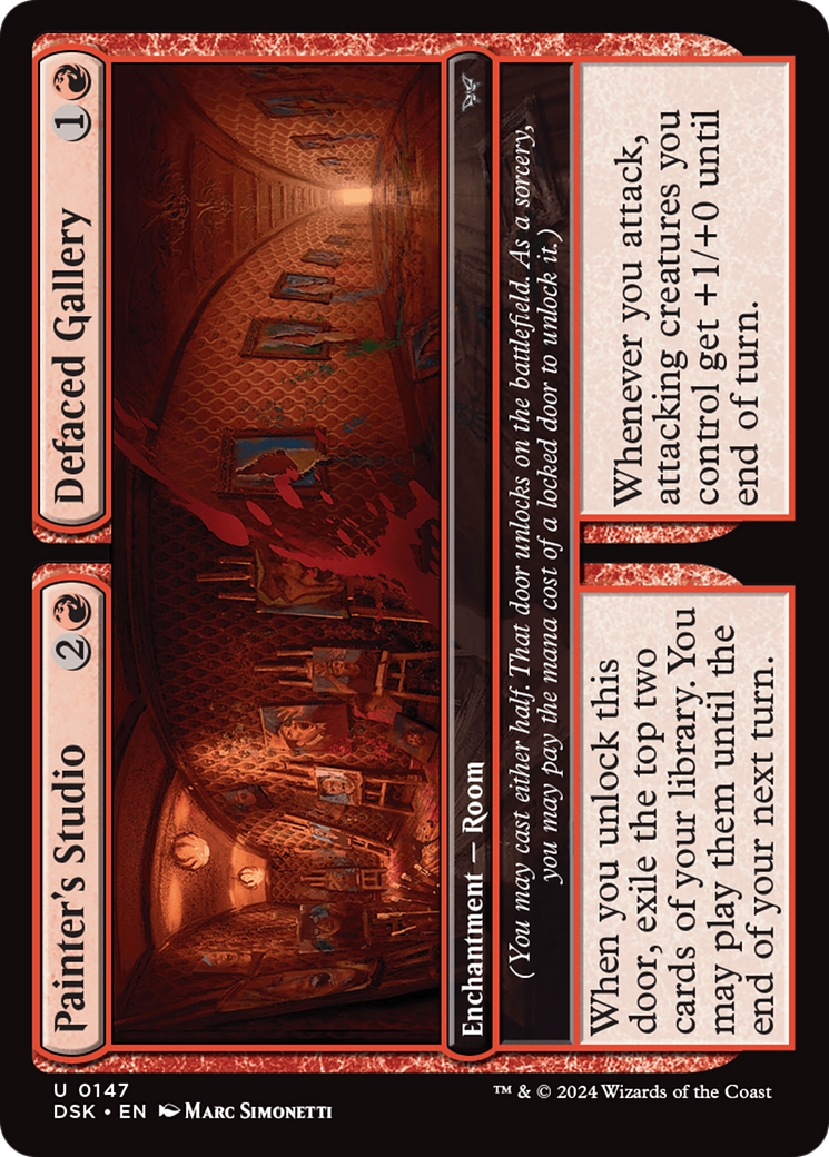 Painter's Studio // Defaced Gallery (DSK-147) - Duskmourn: House of Horror