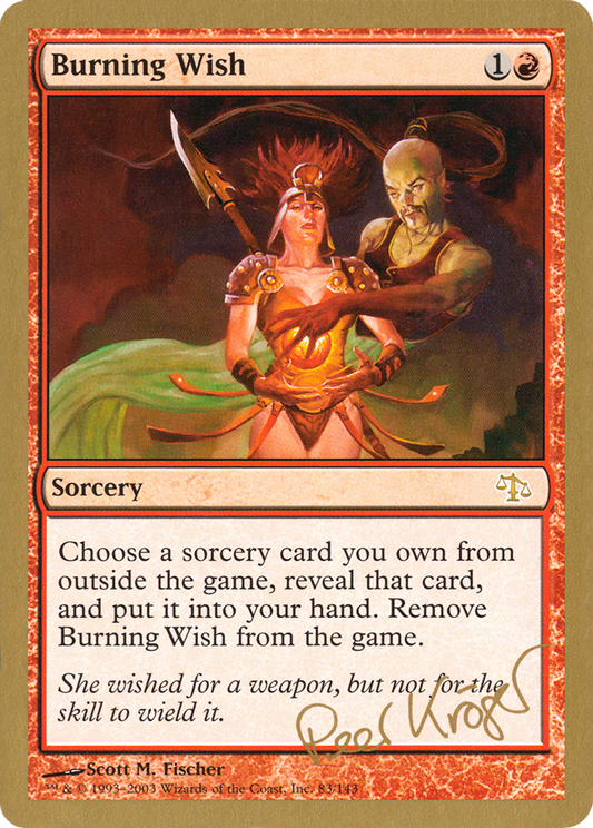 Burning Wish (WCD-PK83) - World Championship Decks 2003