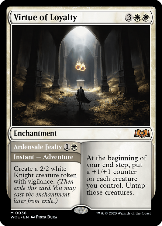 Virtue of Loyalty // Ardenvale Fealty (WOE-038) - Wilds of Eldraine Foil