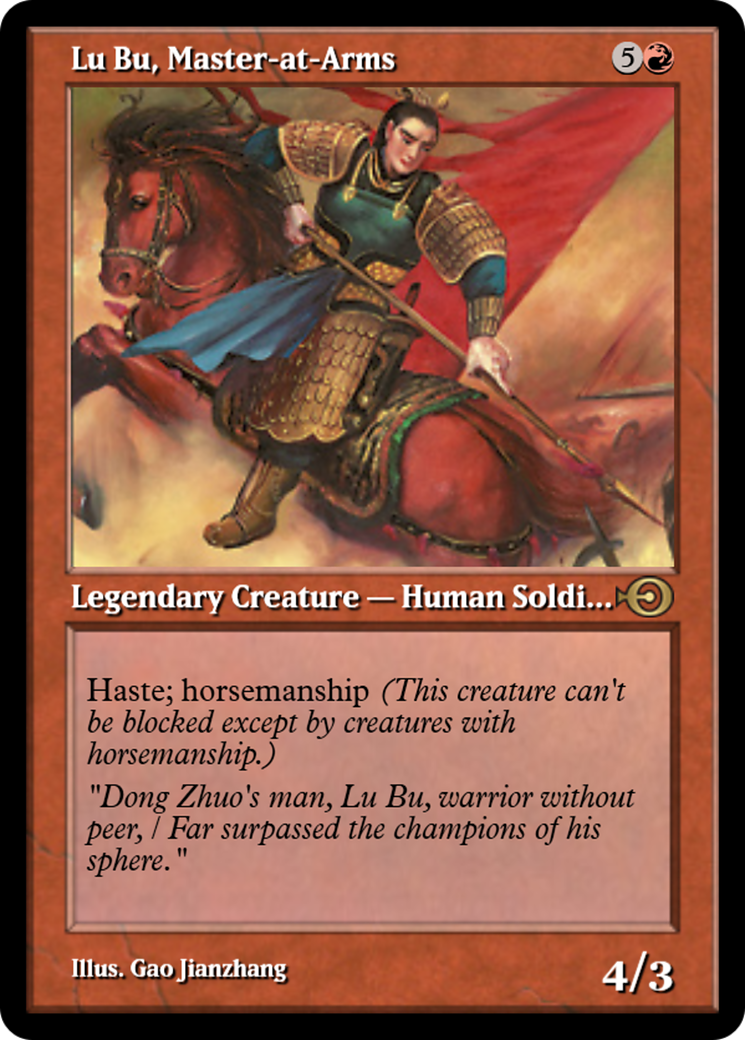 Lu Bu, Master-at-Arms (PRM-36130) - Magic Online Promos Foil