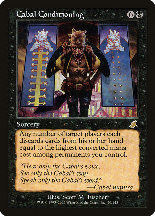 Cabal Conditioning (SCG-056) - Scourge