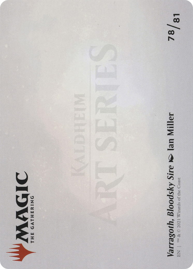 Varragoth, Bloodsky Sire // Varragoth, Bloodsky Sire (AKHM-078) - Kaldheim Art Series (Borderless) Foil