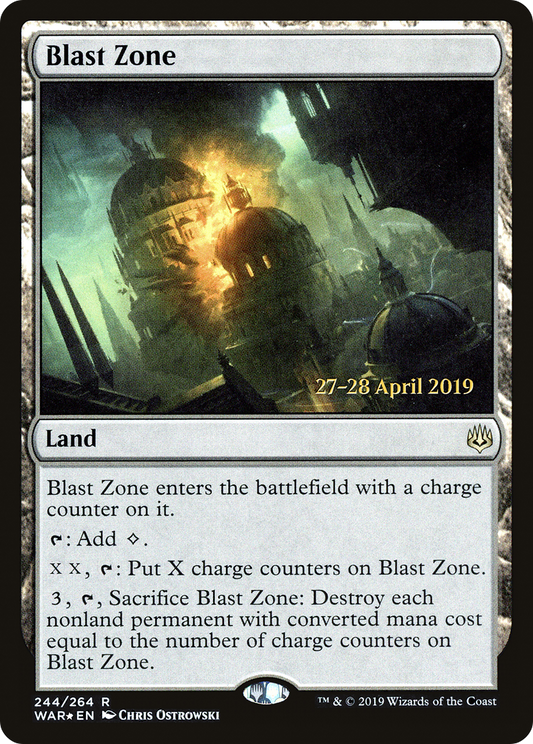 Blast Zone (PRE-244S) - War of the Spark Promos Foil
