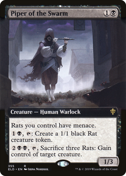 Piper of the Swarm (ELD-355) - Throne of Eldraine: (Extended Art) Foil