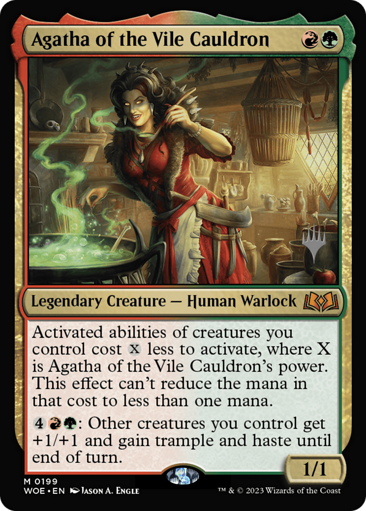 Agatha of the Vile Cauldron (PPWOE-199P) - Wilds of Eldraine Promos Foil
